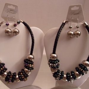 NWT 2 TRENDY HUSH NECKLACES & BRACELETS RETAIL $50